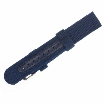 Uhrenarmband iLchev # W-544 - Nylon blau - Bandlänge 18 cm - Breite 20 mm