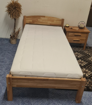 Massivholzbett Otto Wildeiche massiv geölt - Format: 200 x 90 cm