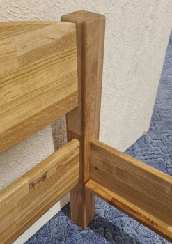 Preview: Massivholzbett Otto Wildeiche massiv geölt - Format: 200 x 90 cm