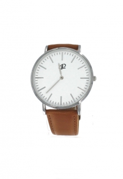 Preview: Armbanduhr Classic+ CL021 - Gehäuse 40 mm - Armband Leder braun