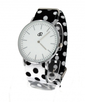 Preview: Armbanduhr Classic+ Art Design - Gehäuse 40 mm - Armband Nylon Sixty