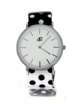 Preview: Armbanduhr Classic+ Art Design - Gehäuse 40 mm - Armband Nylon Sixty