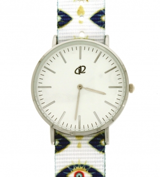 Preview: Armbanduhr Classic+ Art Design - Gehäuse 40 mm - Armband Nylon Auge