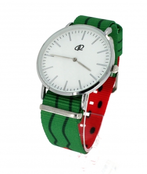 Armbanduhr Classic+ Art Design - Gehäuse 40 mm - Armband Nylon Melone