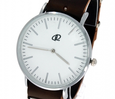 Preview: Armbanduhr Classic+ - Gehäuse 40 mm - Armband Leder dunkelbraun