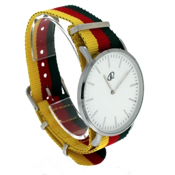 Preview: Armbanduhr Classic+ Art Design - Gehäuse 40 mm - Armband Nylon Mixed