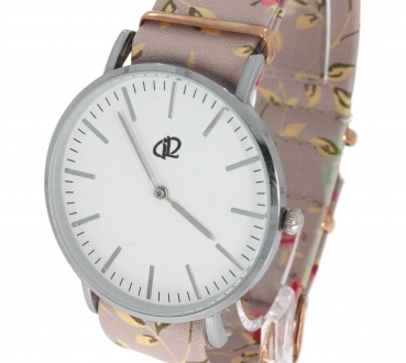 Preview: Armbanduhr Classic+ Chloe - Gehäuse 40 mm - Armband Vintage grau