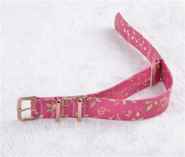 Preview: Uhrenarmband iLchev Vintage Rose rot - Bandlänge 24,5 cm - Breite 20 mm