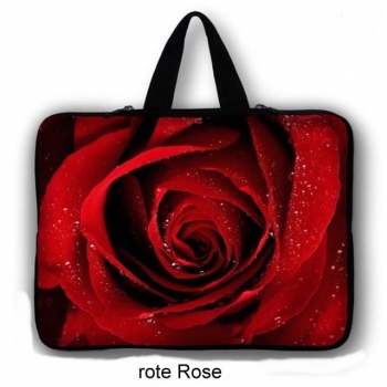 Laptoptasche rote Rose
