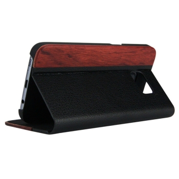 Preview: Handyhülle Handyetui Massivholz Rosenholz mit Leder für Handy Samsung S10+