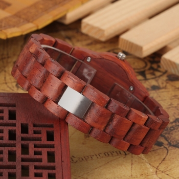Preview: Armbanduhr iLchev® Memories F - Massivholz Sandelholz