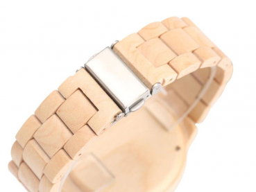 Preview: Armbanduhr iLchev® Touch me - Massivholz Ahorn - Quarzuhr