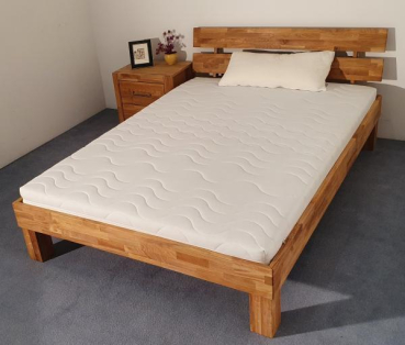 Massivholzbett Udo Wildeiche massiv geölt - Format: 200 x 140 cm