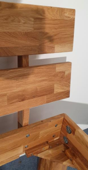 Preview: Massivholzbett Udo Wildeiche massiv geölt - Format: 200 x 140 cm