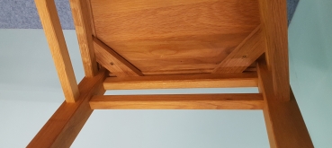 Preview: 2 x Stuhl Luke Eiche massiv geölt mit Polster Leder braun