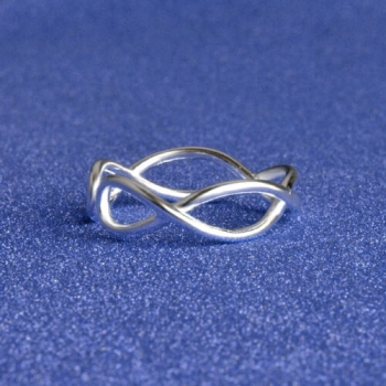 Ring # YR168 - Ringweite 15,3 mm nachjustierbar - versilbert