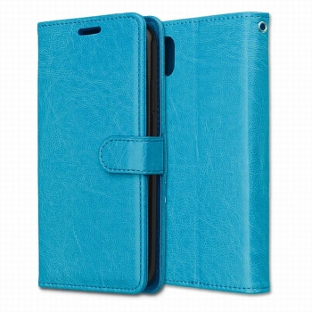 Handyhülle Schutzhülle Leder #1 blau für iphone X