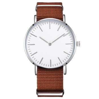 Preview: Armbanduhr Classic+ Security - Gehäuse 40 mm - Armband Nylon braun