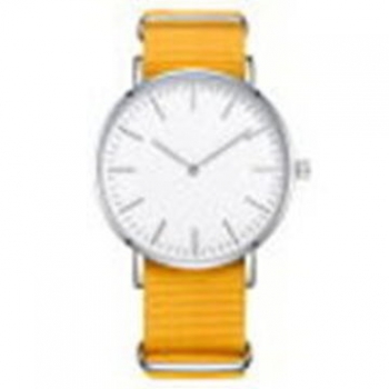 Preview: Armbanduhr Classic+ Idea - Gehäuse 40 mm - Armband Nylon gelb