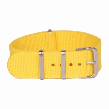 Preview: Armbanduhr Classic+ Idea - Gehäuse 40 mm - Armband Nylon gelb