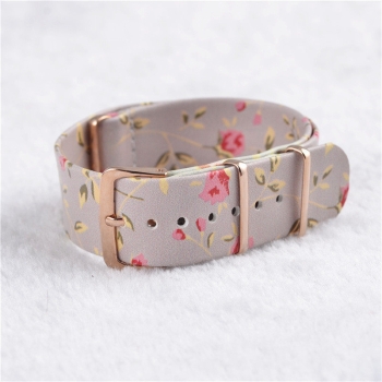 Uhrenarmband iLchev Vintage Grau - Bandlänge 24,5 cm - Breite 20 mm