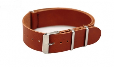 Preview: Armbanduhr Classic+ - Gehäuse 40 mm - Armband Leder hellbraun