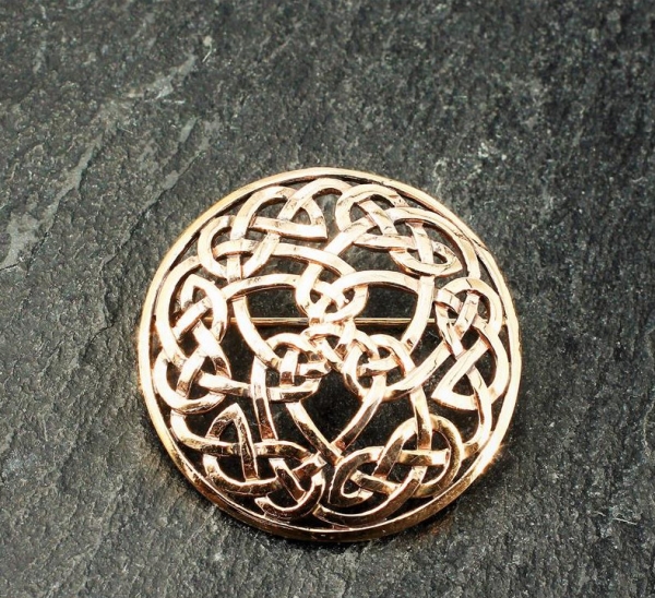 Bronze Brosche keltischer Knoten BRB-44