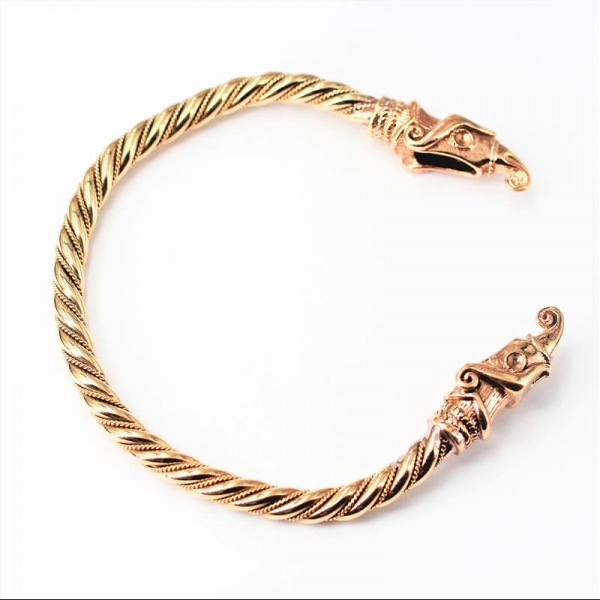 Armreif BRC-101 Raben aus Bronze