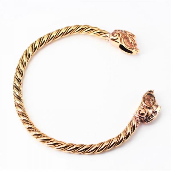 Armreif BRC-102 Wildschweine aus Bronze