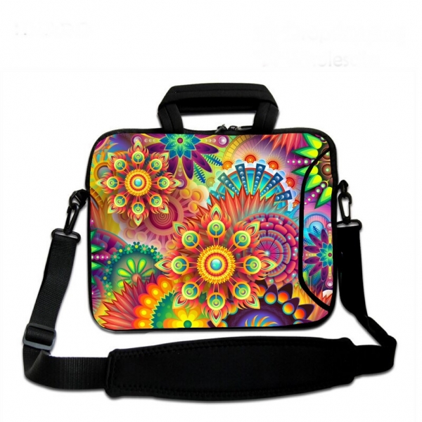 Laptoptasche Umhängetasche iLchev® Blumen