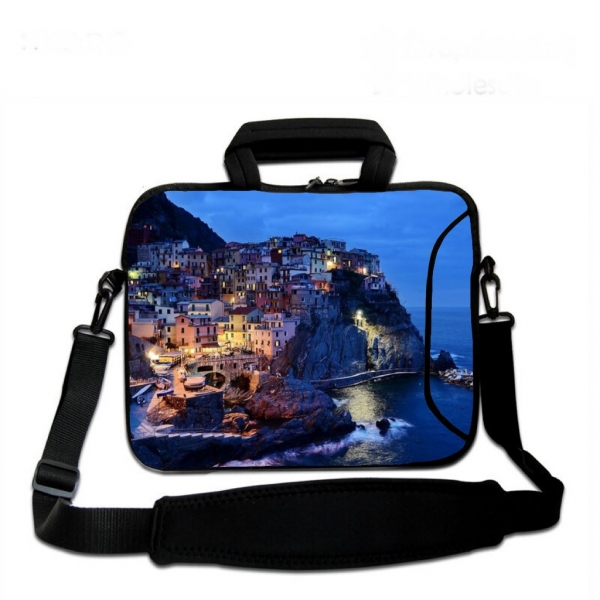 Laptoptasche Umhängetasche iLchev ® Küstenstadt