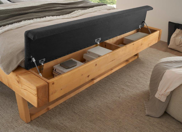 Balkenbett Sarja 200x180cm Fichte massiv geölt