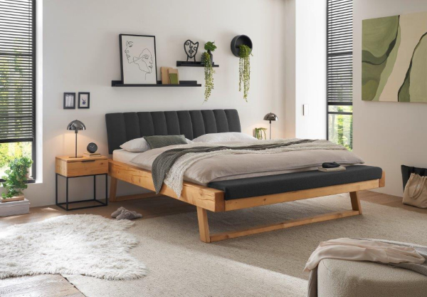 Balkenbett Sarja 200x180cm Fichte massiv geölt