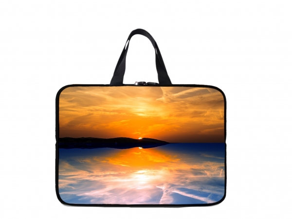 Laptoptasche Sonnenuntergang am Meer